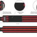 Rip Toned Wrist Wraps & Lifting Straps Combo  Dynamic Duo Push & Pull Support for Weightlifting  Wrist Support Wraps + Padded Grip Straps for Bench, Deadlifts, Rows & Pull-Ups (Men & Women) (13", Red)