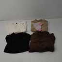 4 Pack Women's Mock Neck Long Sleeve Tops Ribbed Slim Fitted Cotton Thermal Shirts Casual Stretch Tight Base Layer XL