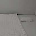 WDCOZY White Cloud Quilt Queen Size Bedding Set with Pillow Sham, Puffy Cozy Lightweight Bedspread Coverlet, Soft Cute Bed Cover for All Season - 3 Pieces, 90x90 inches