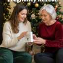 Heart's Sign Glass Christmas Pregnancy Ornament 2025 | Unique Christmas Pregnancy Announcement | Bump's First Xmas Announcement | Baby on The Way