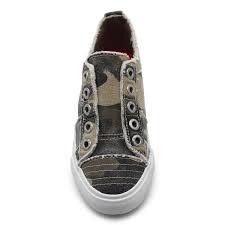 Blowfish Women's Play Slip On Sneaker - Natural Camoflauge Canvas, Size 13