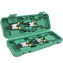 4 PCS Snap Ring Pliers Set, Heavy Duty Circlip Pliers Kit 7 Inch for Snap Ring Removal tool Retaining Straight Bent Lock Ring Pliers Set with Storage Case