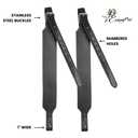 Exion Wide Stability Stirrup Leathers – 2.25” Broad English Saddle Straps with Non-Stretch Nylon Core – Vegetable Tanned Cowhide – Dressage & Jumping Leather Stirrups - Sizes: 48" to 62"