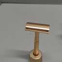 Bambaw Double Edge Safety Razor with Stand, Women Razor with 5 Double Edge Safety Razor Blades, Plastic Free Metal Razor  Rose Gold