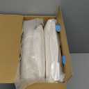 SAVORI Set of 2 Down and Feather Throw Pillow Inserts 24x24 Soft Fluffy Pillow Inserts with 100% Down-Proof Cotton Cover, Decorative Square Cushion Inner for Sofa Couch Bed-White