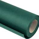 RUSPEPA 30"x 393"(32.8') Dark Green Kraft Wrapping Paper Large Jumbo Roll, Recyclable Green Art Gift Wrap Paper for Christmas Gift Wrapping, Table Covering, Art & Craft Supplies, Bouquet Flower, 80GSM (30x393 Inch (Pack of 1)