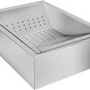 Stainless Steel French Fries Holder for Fast Food Service, 52x38x14cm