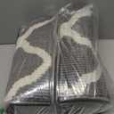 SHACOS Washable Runner Rug 2'x6' Non Slip Rubber Backing Hallway Entryway Rug Runner Stain Resistant Floor Carpet Runners for Kitchen Garage Laundry Room, Light Gray