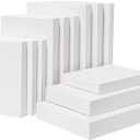 Mefleet 12 Pack Gift Boxes with Lids Assorted Sizes Small to Large 3 Different Sizes Shirt Box for Wrapping Christmas Presents, Holidays, Birthday Gift White