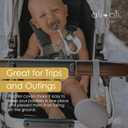 Ali+Oli Silicone Pacifier Case (Natural) 3" x 1.6" BPA-Free Newborn Pacifier Holder, Travel Baby Pacifiers Silicone Pouch, Pacifier Accessories for Boys & Girls, Silicone Pacifier Storage Case