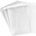 100pcs 8x10inch 2.0 mil Clear Resealable Cello / 8x10 Cellophane Bags Good for Bakery, Candle, Soap, Cookie