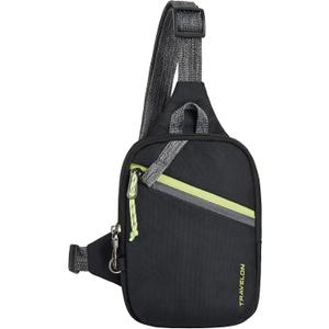 Travelon Anti-Theft Greenlander Compact Sling Bag (One Size, Jet Black)