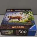 Ravensburger Jungle Tiger 500-Piece Vibrant Wooden Jigsaw Puzzle | Stress-Reducing Fun | Eco-Friendly Materials | Whimsical Pieces