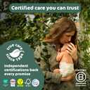 Naty BioEmbrace Baby Newborn Diapers | Sensitive Skin Safe Certified | Leak Protection up to 100% | Plant-Based Teddy Softness, Premium Comfort | Chlorine-Free | Size 2 (613 lbs), 132 Count