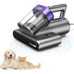 Bed Vacuum Cleaner Mattress Vacuum Cleaner,16Kpa Powerful Handheld Vacuums with UV-C Light & Double Dust Cup & High Heating & Ultrasonic & Anion for Bed Sofa