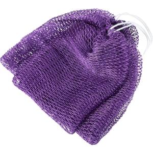 African Net Sponge, Exfoliating Body Scrubber with Handles, Premium African Net Sponge for Luxurious Bathing Experience (Purple)
