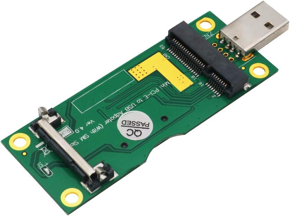 Mini PCI-E to USB Adapter with SIM Card Slot for 3G / 4G Network Cards