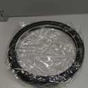 Microfiber Leather Universal 14.5-15 inch Steering Wheel Cover,Easy to Install Non-Slip Breathable Steering Wheel Protector Black