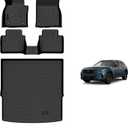 KELCSEECS Floor Mats & Cargo Liner for 2023-2026 Mazda CX-50 (Not for Hybrid), All Weather Protection TPE Floor Liners Front & Rear Row Full Set Accessories Black