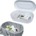 Pet Casket, ABS Plastic Pet Coffin with Paw Design for Burial of Cats and Dogs (White, Large)