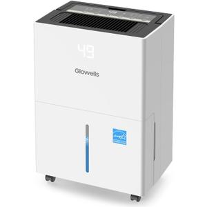 6500 Sq.Ft Energy Star Dehumidifier for Basement, 120 Pints Home Dehumidifier with Drain Hose for Large Room Crawl Space, Dehumidifiers with Smart Humidity Control, 1.32 Gal Water Tank, Auto Defrost