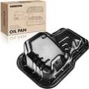 A-Premium Engine Oil Pan Sump with Drain Plug Compatible with Toyota Camry 1992-2001, Solara 1999-2001, 2.2L