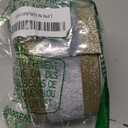 Dusty Blue and Champagne Gold Velvet Wired Ribbon 2.5" X 10 Yards Dusty Blue Velvet with Champagne Gold Glitter Border Stripe Christmas Ribbon for Tree, Wreath Supplies, Garlands Making