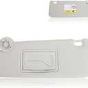 ZONFANT Grey Left Driver Side Sun Visor Without Sunroof Compatible with Chevy Vehicle 2012-2020 Sonic, 2013-2016 Spark, Replace#95055012 95327505 95473602 42478249