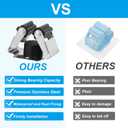 PATIKIL Broom and Mop Holder, 12 Pack Wall Mounted Stainless Steel Mop Hanger Heavy Garden Tool Organizer Rack Hanging Clips with Screws for Home Garage, Black