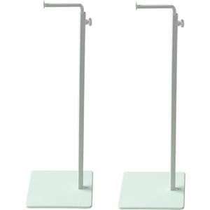 2pack of metal Handbag Rack Display Single Side Adjustable Handbag Display Stand Purse Display Rack (WHITE)