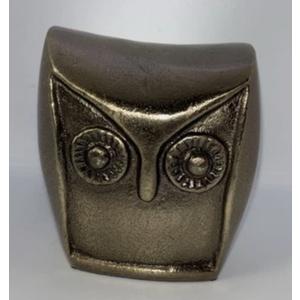 HD Designs Aluminum Owl Gold 3.6 Inches Home Decor Desk Table Shelf Figure