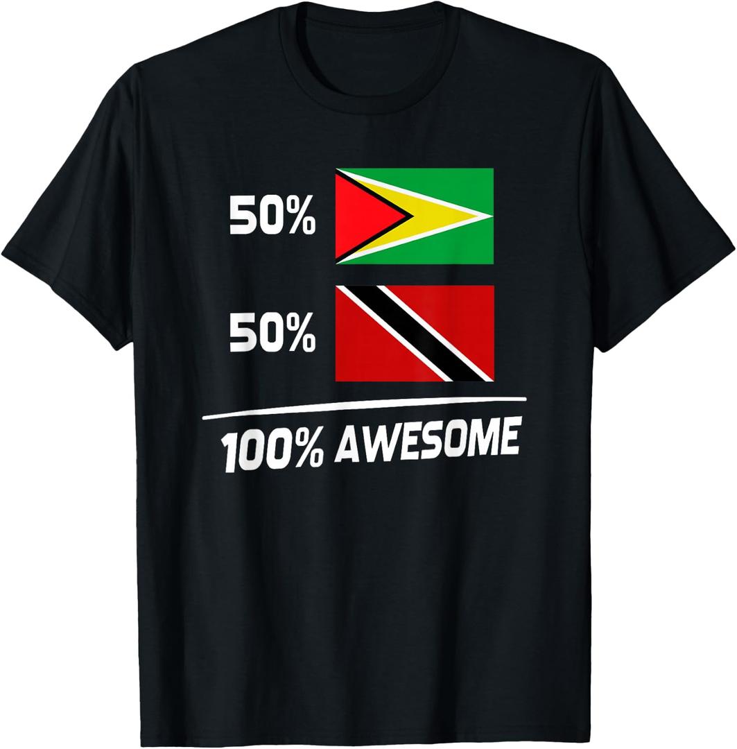 Guyanese Trinidadian Flag Guyana Trinidad Tobago T-Shirt, S