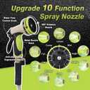 Metal Garden Hose 100FT - Heavy Duty Stainless Steel Metal Water Hose With 10 Function Nozzle, Lightweight, No Kink, Durable and Leak Proof Flexible Garden Hose for Yard, Outdoor