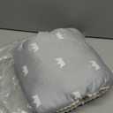 Baby Feeding Arm Pillow,Soft Cotton Bottle Nursing Arm Pillows for Newborn,Breastfeeding Pillows for More Support for Mom and Baby,Portable and Washable,Ergonomic Nursing Essentials(Grey Crown)