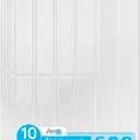 Art3d 11.4 x 9 Inch Heavy-Duty Peel and Stick Backsplash for Home Dcor, 10-Pack Vinyl Wall Tiles for Kitchen Countertop, White
