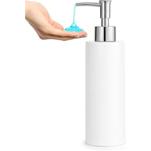 Ceramic Soap Dispenser 11.8oz Liquid Ceramic Soap Pump Dispenser for Bathroom, Refillable Dish Soap Dispenser for Kitchen
