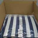 Arden Outdoor Deep Seat Cushion Set, 24 in x 24 in, Weather-Proof, Rain-Proof, Fade Resistant Patio Cushion for Chair, Sofa, and Couch Sapphire Blue Cabana Stripe