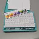 HIMI Twin Cup Jelly Gouache Paint Set with 3 Paint Brushes, 48 Colors 12g, Jelly Cup Design, Non Toxic Paint for Canvas and Paper, Art Supplies for Professionals (Green Case)