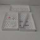 SPACEKEEPER Storage Rolling Cart, 3 Tier Laundry Room Organization Utility Cart Bathroom Organizer Mobile Shelving Unit Shelves Multi-Functional Trolley, White