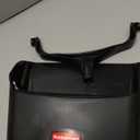 Rubbermaid Commercial Products Dustpan with Long Handle, Plastic, Black, Compatible with Any Broom for Lobby/Restaurant/Office/Home/Dog Pooper Scooper, 12.50" Wide