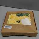Ling's moment Artificial Flowers 25Pcs French Yellow Roses Decor w/Stems,3" DIY Foam Floral for Wedding Bouquet/Centerpieces, Outdoors Party Backdrop, Room/Table, and Garden/Pot Decorations