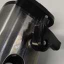 Amazon Basics 3-In-1 Electric Can Opener, Bottle Opener and Knife Sharpener, with Stainless Steel Blade, Magnetic Lid Holder, Automatic, Countertop, 50W, Black