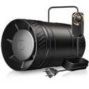 ONVEAN 4 Inch Inline Duct Fan with Speed Controller, Upgraded Inline Fans High-Efficiency Exhaust Duct Fan, Low Noise HVAC Ventilation in Basement Bathroom Workshop Attic Grow Tent (Black)