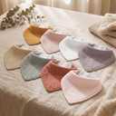 Muslin Baby Bibs 8 Pack, Baby Bandana Drool Bib for Drooling and Teething, Cotton Soft Absorbent for Girls Boys Medieval Style