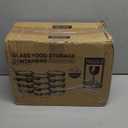 Small Glass Food Storage Containers 12 Pack-12oz Glass Containers with Lids for Meal Prep, Food Storage, Freezer to Microwave Safe, Air-Tight, Leak-Proof, Pink Set