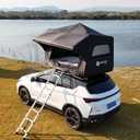 UNISTRENGH Waterproof Inflatable Car Rooftop Tent Lightweight Portable Family Outdoor Camping Roof Top Tent for SUV, Jeep Cars (Black)