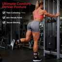 FitBeast Ankle Straps for Cable Machines Women, Ankle Strap Set - Glute Kickback Ankle Strap & Gym Handles, Gym Ankle Straps for Resistance Bands, Booty Workouts, Leg Extensions, Hip Abductors (Black)