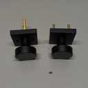 Haidms Matte Black Door Knobs Interior Privacy, Heavy Duty Square Black Interior Door Knobs for Bedroom, Zinc Alloy Privacy Door Knob Bathroom (12 Pack)