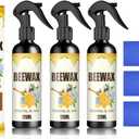 Natural Beeswax Spray Furniture Polish, Wood Cleaner, Wood Floor Polish - For Living Room, Kitchen and Wooden Furniture Floors(3PCS)