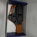 G43/G43X/G48 Right Hand IWB Holster, Black, Kydex Leather Hybrid, Glock 43/43X/43X MOS 9mm Pistol, Red Dot Optics Ready, Clip Attachment